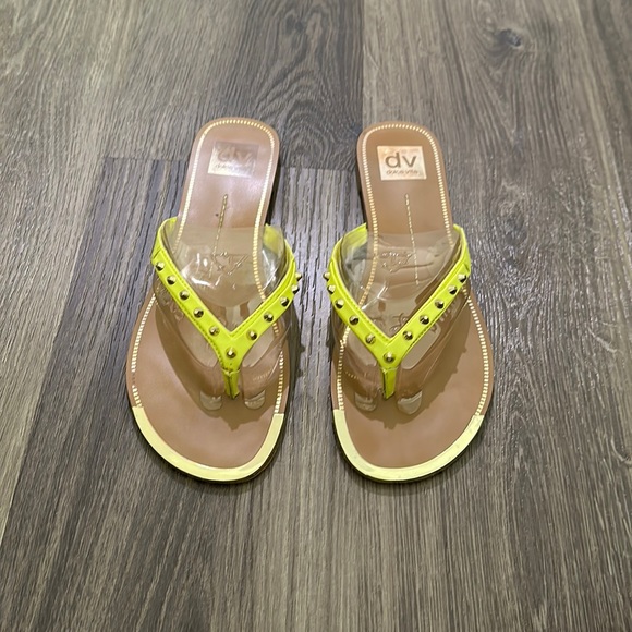 Dolce Vita Acid Yellow Stella Sandals - Picture 1 of 9